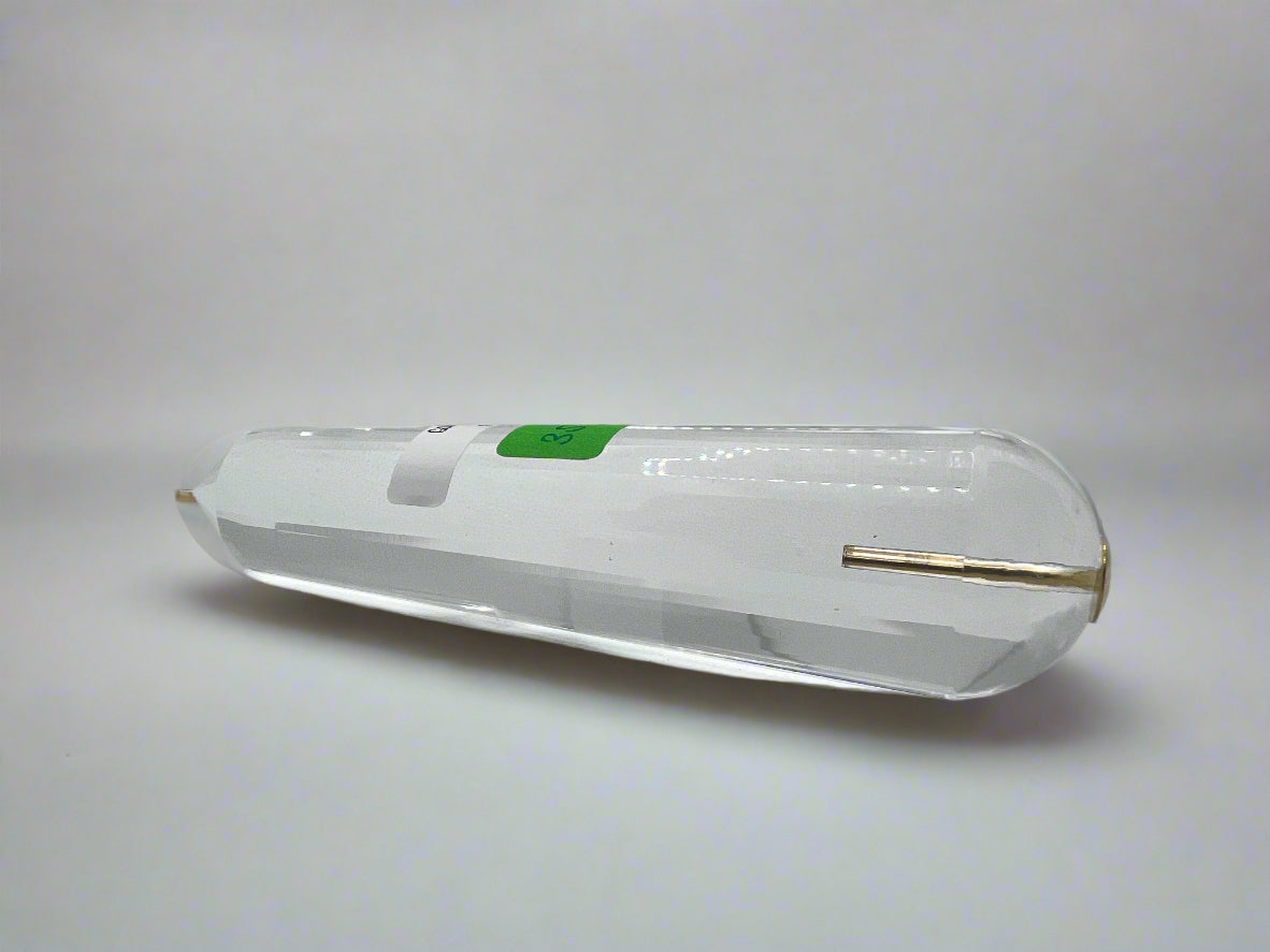 356g Pranic Healing Laser Crystal with 2.2g Gold Rod Insert – 36 Facets