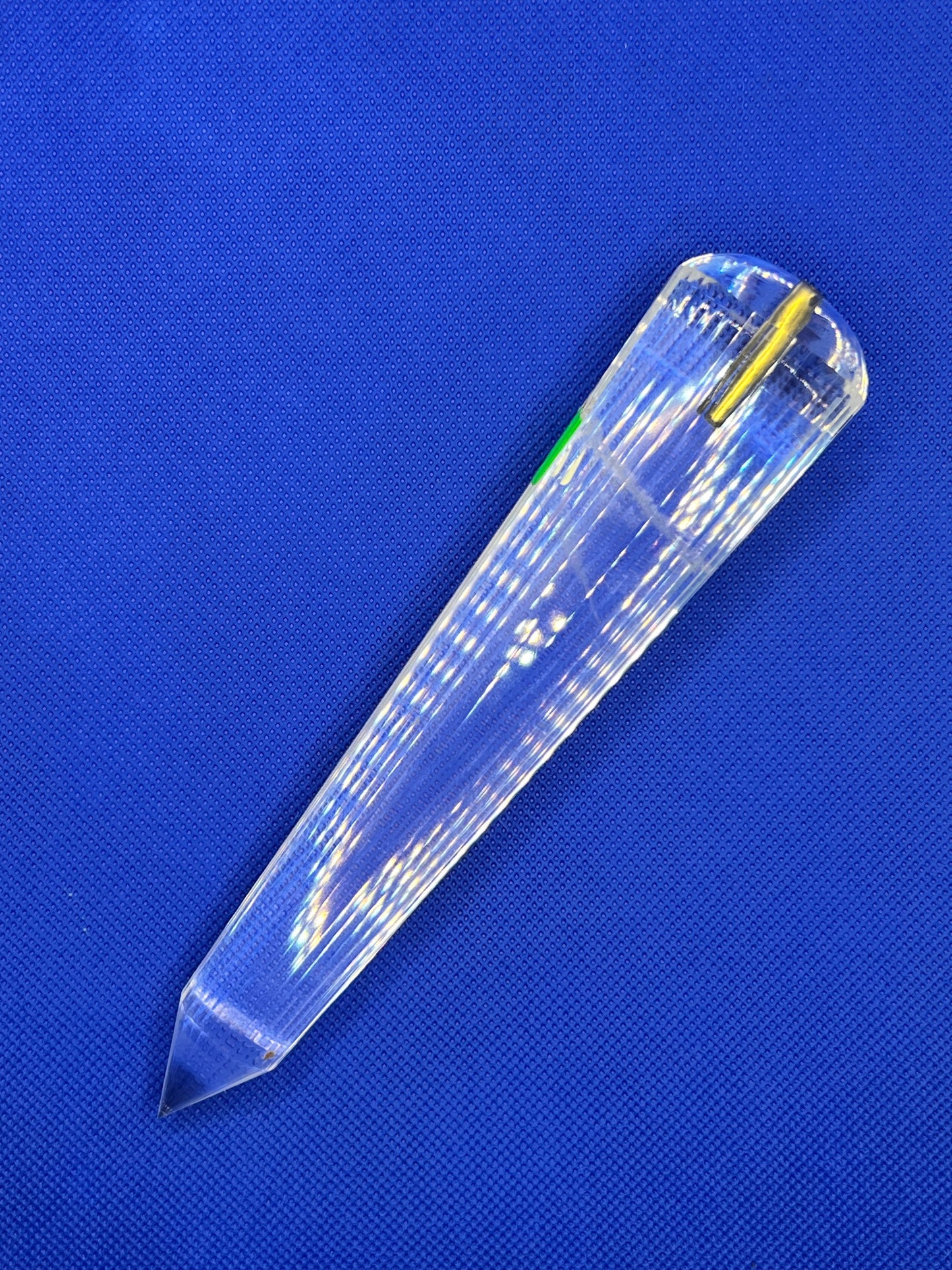 470g Pranic Healing Laser Crystal with 2.2g Gold Rod Insert – 36 Facets