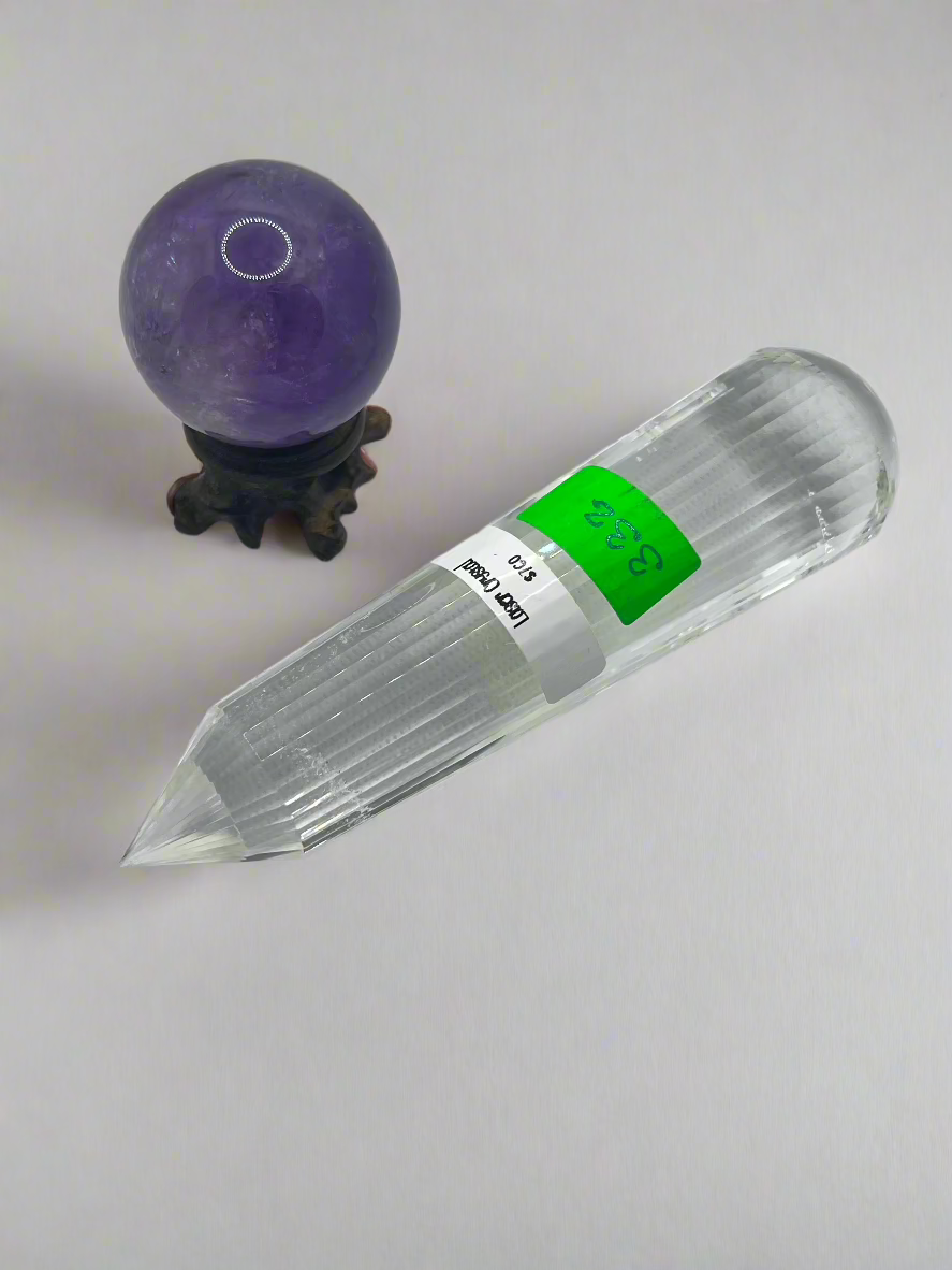 322g Pranic Healing Laser Crystal - 36 Facets