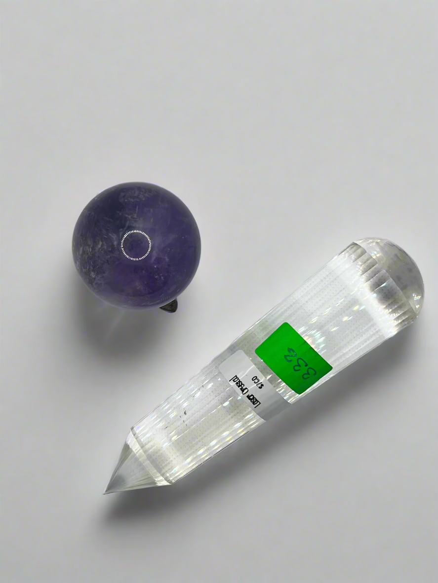 322g Pranic Healing Laser Crystal - 36 Facets