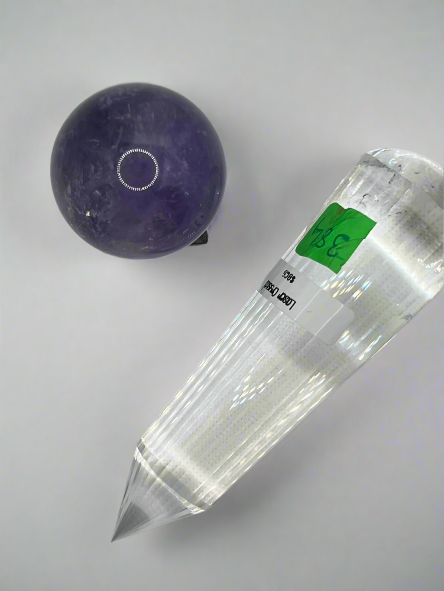 384g Pranic Healing Laser Crystal - 36 Facets