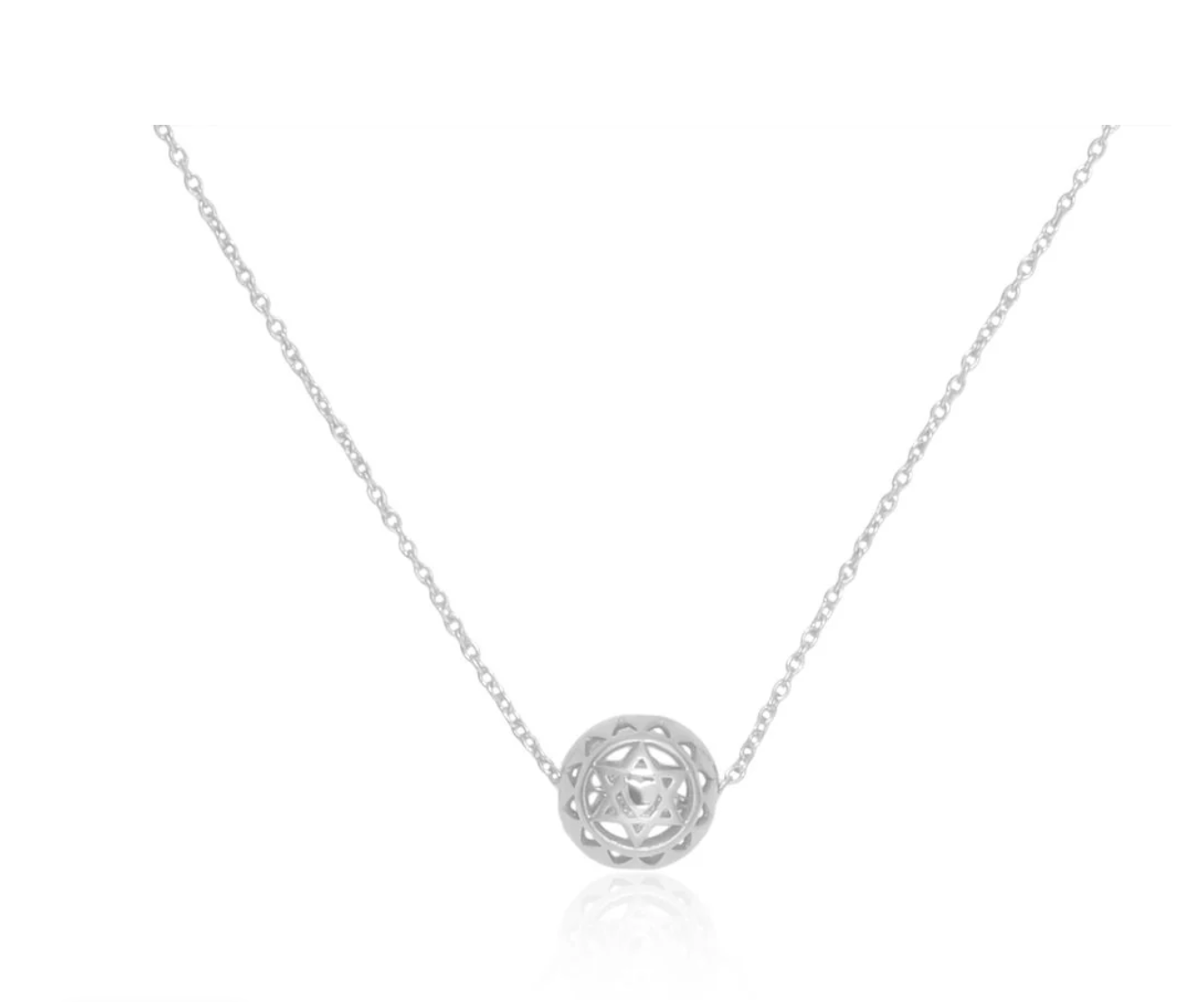 Twin Heart Chakra Ball (Silver)