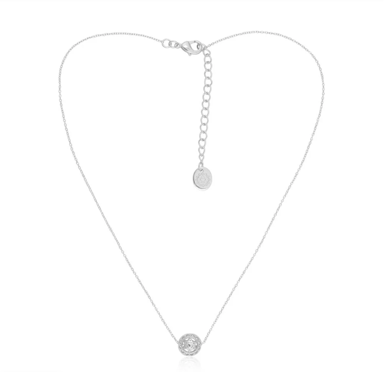 Twin Heart Chakra Ball (Silver)