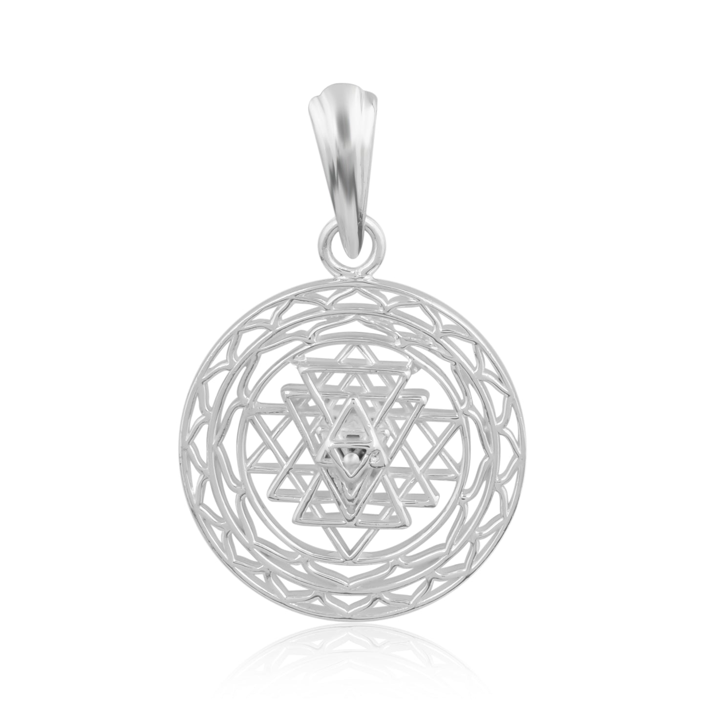 Shree Chakra Pendant- Sterling Silver