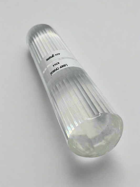 424g Pranic Healing Laser Crystal with Gold Rod - 36 facets