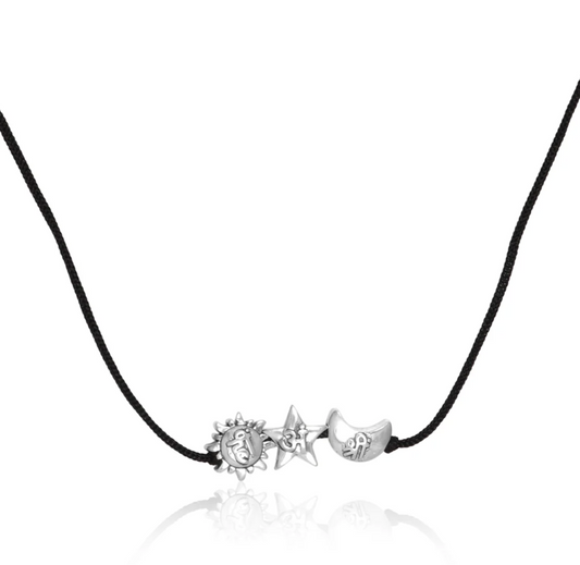 Sun, Moon, Star Necklace